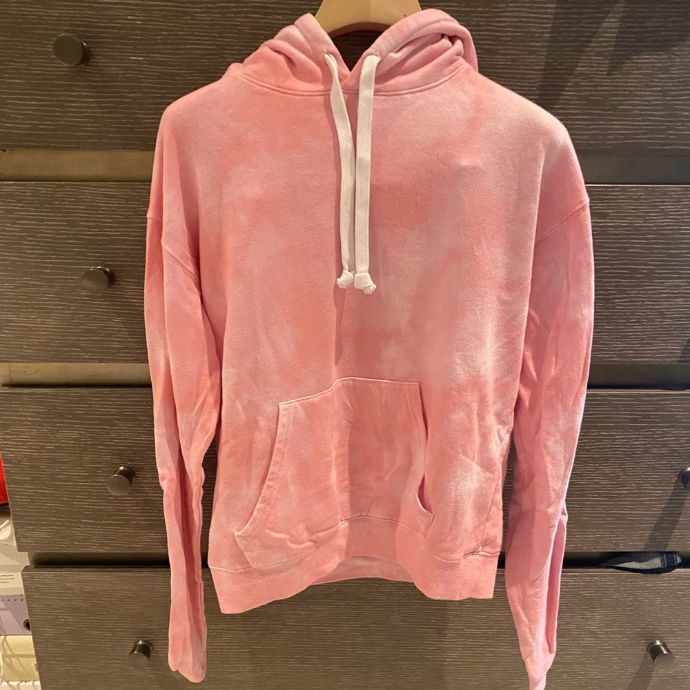 Katie J NYC Pink Tie Dye Hoodie (XS)